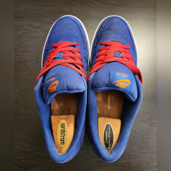 Nike SB Mavrk Low Sneakers Skate 434815-480 Blue Orange Canvas Men's Size 10 - Picture 7 of 10